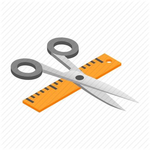 Isometric, Rule, Ruler, Scale, Scissor, Shears, Straightedge Icon