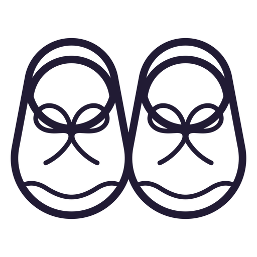 Baby Shoes Stroke Icon