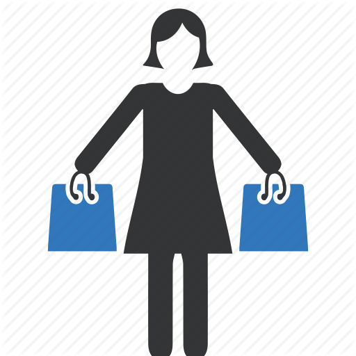 Bag, Shop, Shopping, Women Icon