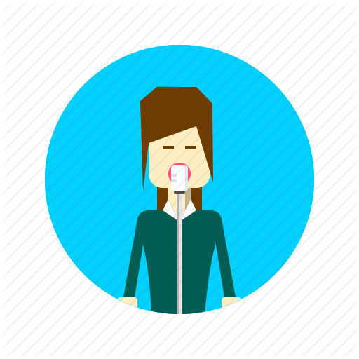 Girl, Hobby, Interest, Sing, Singer, Woman Icon