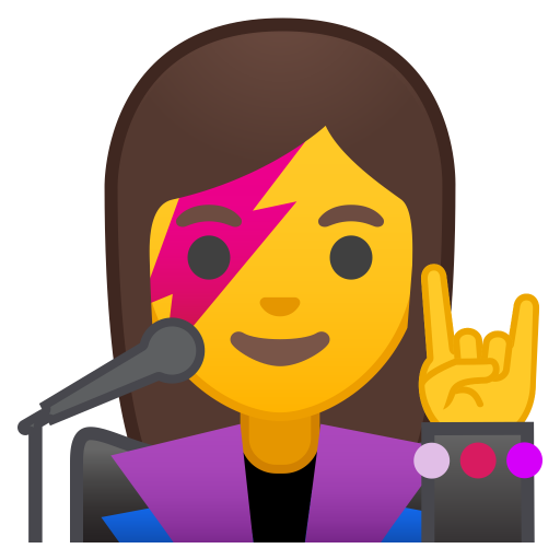 Woman Singer Icon Noto Emoji People Profession Iconset Google