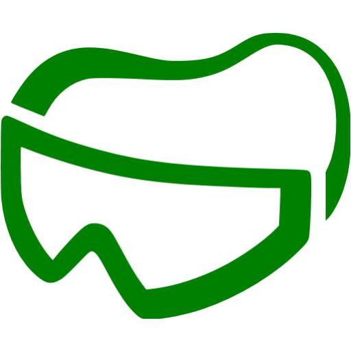 Green Skydiving Gear Icon