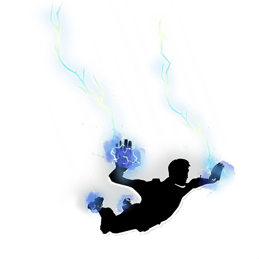 Lightning Contrail Skydiving Trails