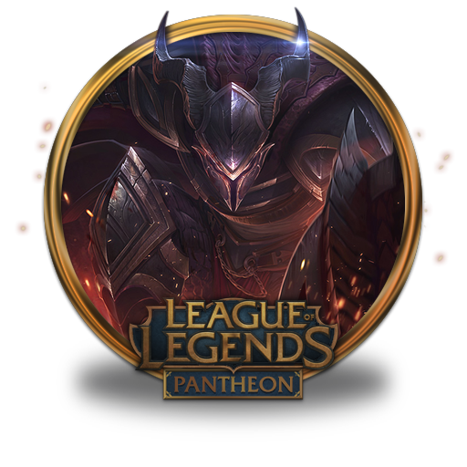 Dragonslayer Pantheon Icon League Of Legends Gold Border Iconset