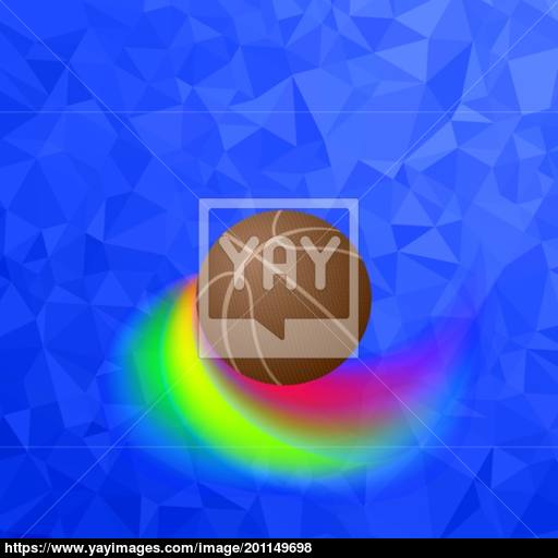 Basketball Orange Ball Icon Sports Equipment Design Element