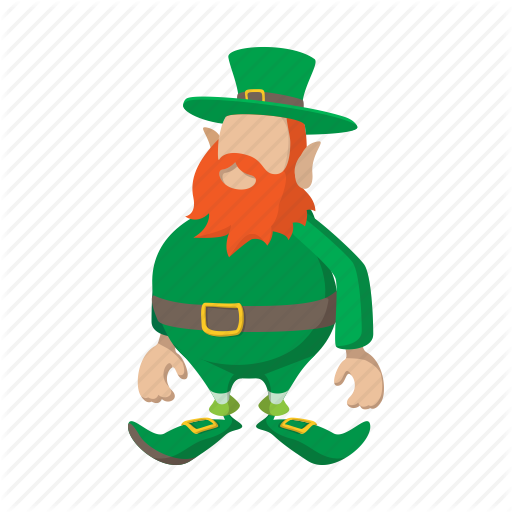 Cartoon, Clover, Green, Iconholiday, Irish, Leprechaun, Patrick Icon