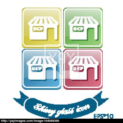 Shop Building Symbol Icon Store Shopping And Entertainment