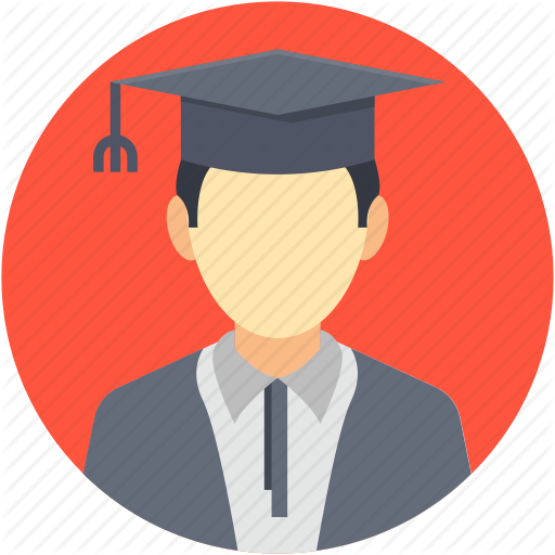 Graduate, Male Graduate, Scholar, Student, Student Avatar Icon
