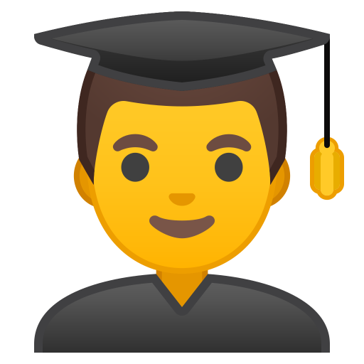 Man Student Icon Noto Emoji People Profession Iconset Google