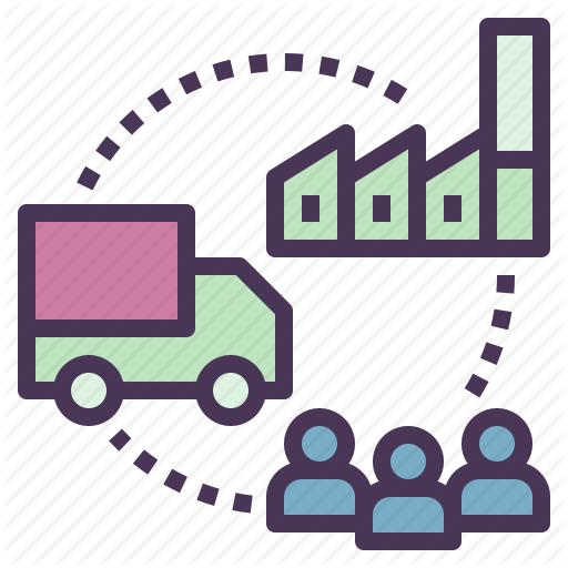 Chain, Distribution, Industry, Production, Supply Icon