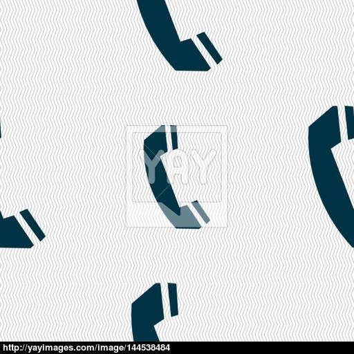 Phone Sign Icon Support Symbol Call Center Seamless Abstract