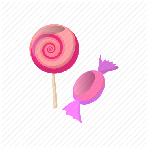Candy, Cartoon, Dessert, Food, Halloween, Pink, Sweet Icon