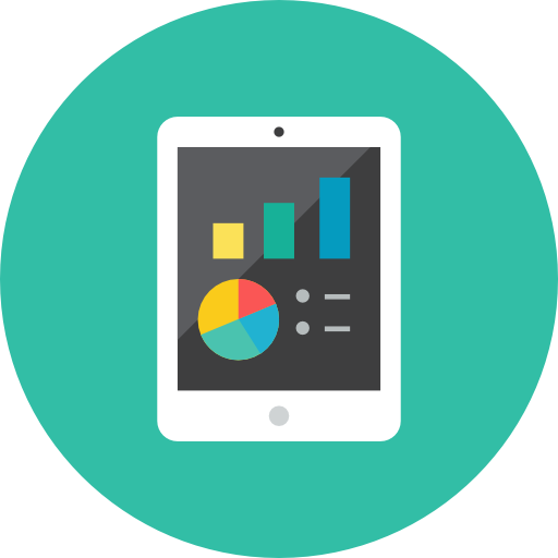 Tablet Chart Icon Kameleon Iconset Webalys