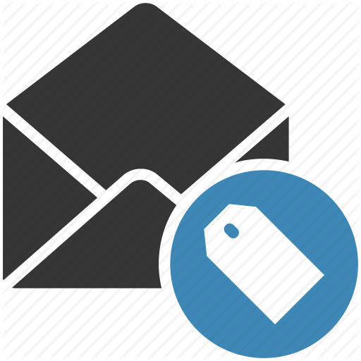 Email, Envelope, Letter, Mail, Message Icon, Tag Icon