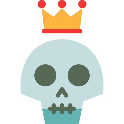 People, Crown, Skull, Vintage, Hipster, Tattoo, Old School Icon