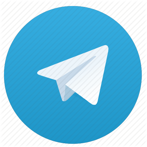 Blue, Logo, Logotype, Round, Telegram Icon
