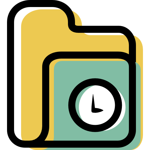 Folder, Time, Temporary Icon Free Of Color Interaction Assets Icons