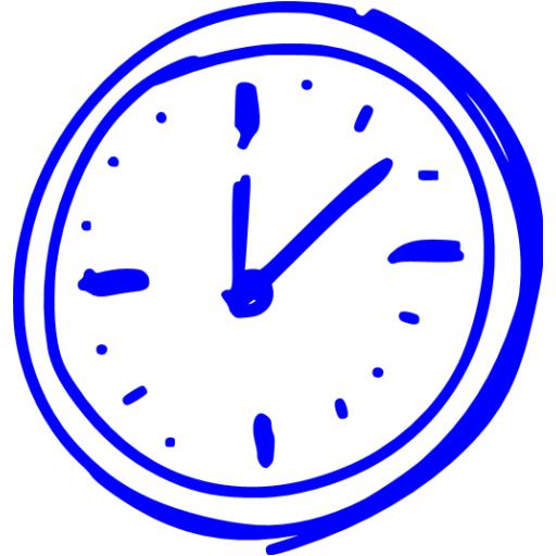 Blue Time Icon