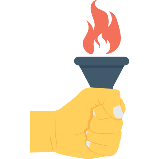 Torch Icon Business Vectors Market