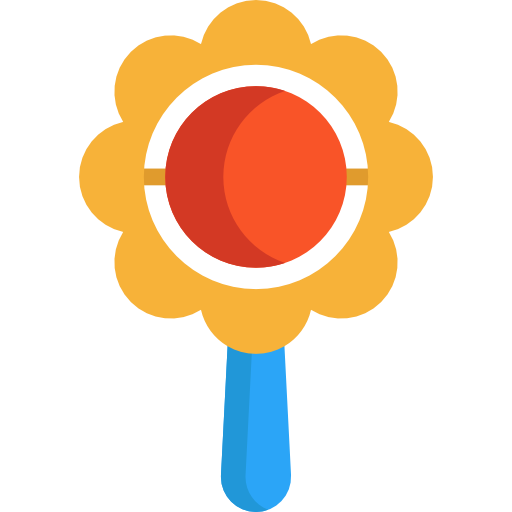 Childhood, Rattle, Baby Toy Icon