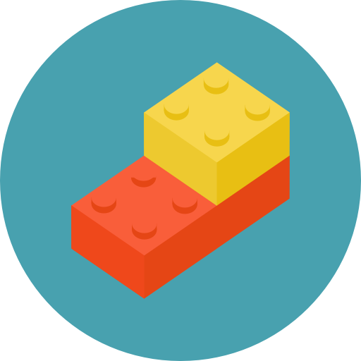Gaming, Bricks, Construction, Toy Icon