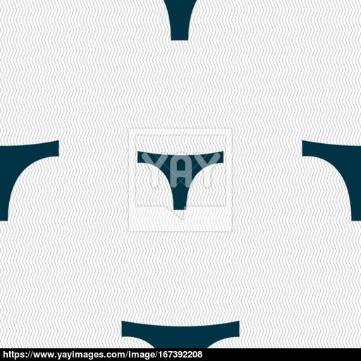 Underwear Icon Sign Seamless Pattern With Geometric Texture
