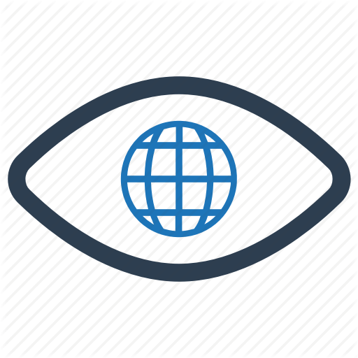 Eye, Global, Travel, View, Vision Icon