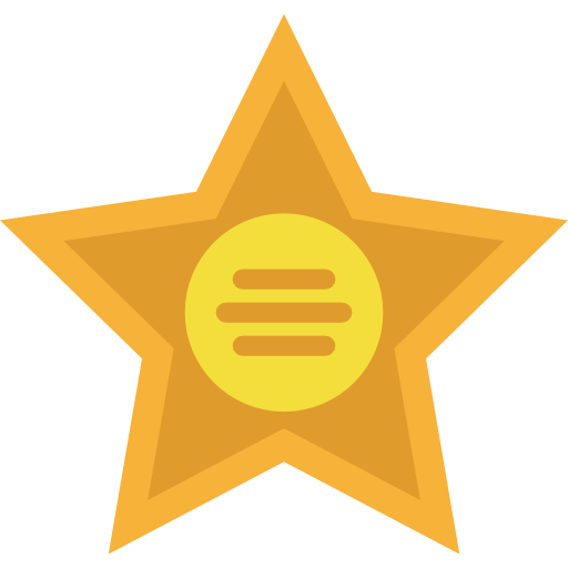 Star, Walk Of Fame, Award, Recognition, Entertainment, Signs Icon