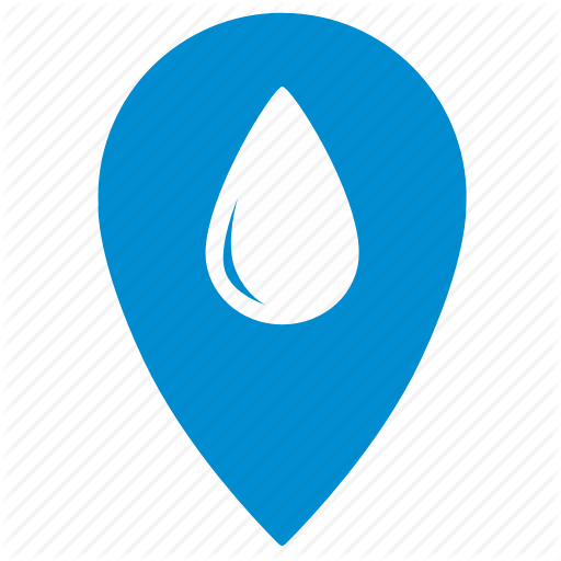 Location, Map, Navigation, Place, Point, Pointer, Water Icon