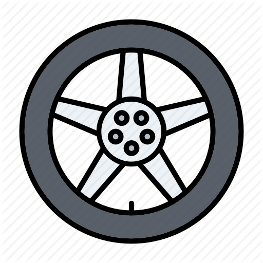 Alloy, Automotive, Car Parts, Repair, Service, Tire, Wheel Icon