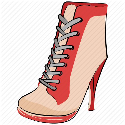 Heel Boots, Long Boot, Sneaker Wedges, Spiked Ankle, Women Boot Icon