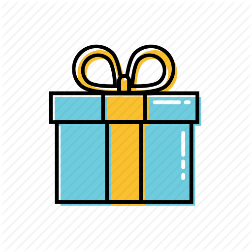 Birthday, Gift, Girt Card, Wrap Icon