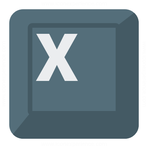Iconexperience G Collection Keyboard Key X Icon