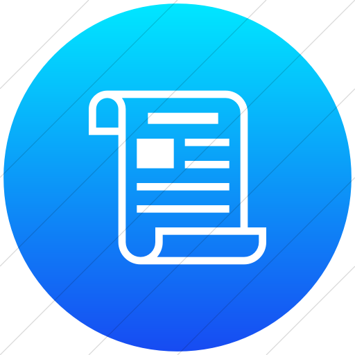 Flat Circle White On Ios Blue Gradient Iconathon