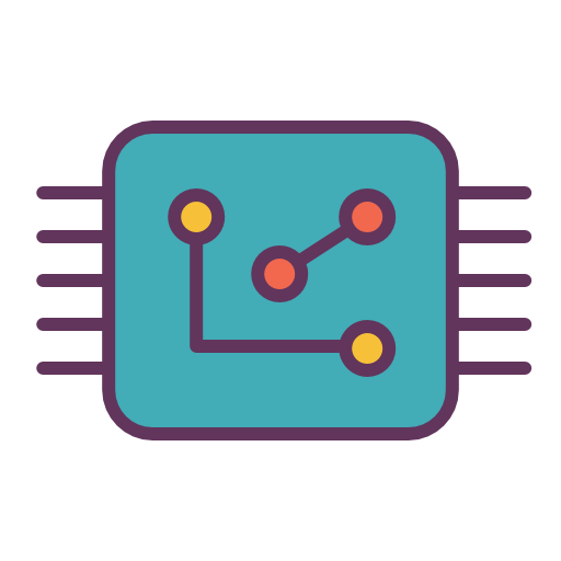 Puce Gratuit De Line Color Mix Icons