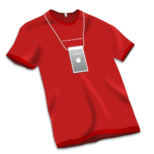 Apple Store Tshirt Red Icon Apple Store Louvre Iconset Nendomatt