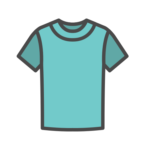 T, Shirt Gratuit De Clothing Icons Fill Color