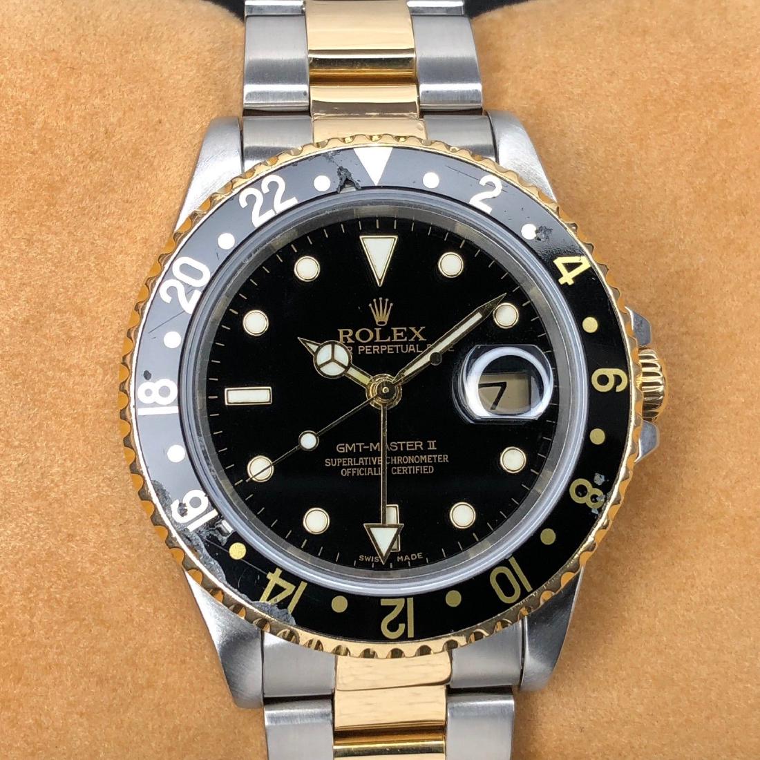 Rolex Gmt Master Ii Oyster Perpetual Date Black Dial