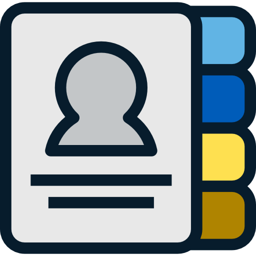 Phone Book, Notepad, Emails, Communications, Contacts, Agenda Icon