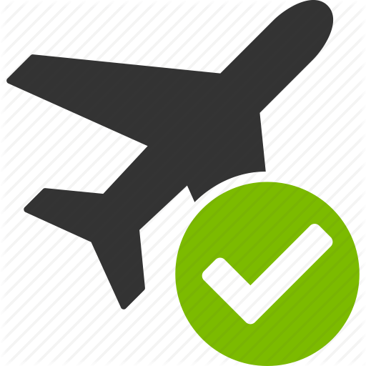 Aircraft, Airplane, Apply, Jet Plane, Ok, Valid Flight, Yes Icon