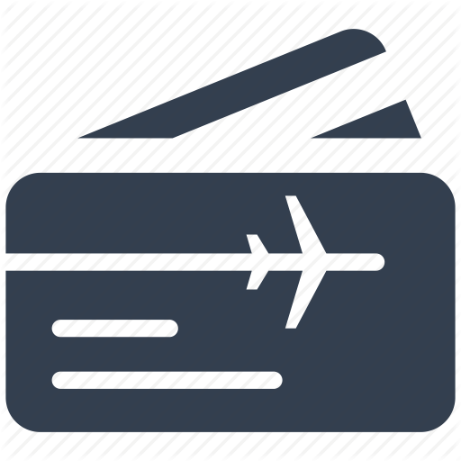 Airplane, Airport, Card, Plane, Ticket Icon