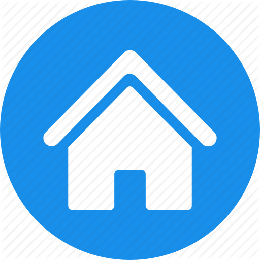 Address, Apartment, Blue, Casa, Circle, Home, Homepage Icon