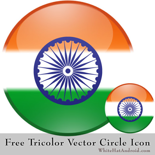 Free Giveaway Indian Tricolor Vector Flag Icon