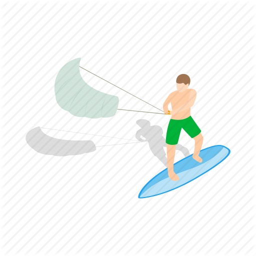 Board, Isometric, Kite, Kitesurfing, Surf, Surfboard, Wind Icon