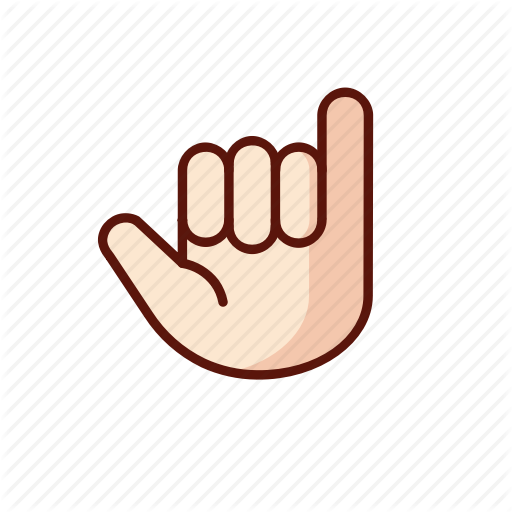 Gesture, Hand, Shaka, Surf Icon