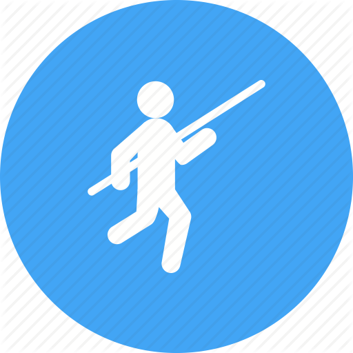 Athlete, Bar, Field, Jump, Olympic, Pole, Vault Icon