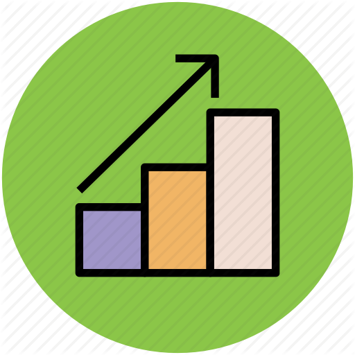 Bar Chart, Graph, Profit Chart, Progress Chart, Raising Bars Icon