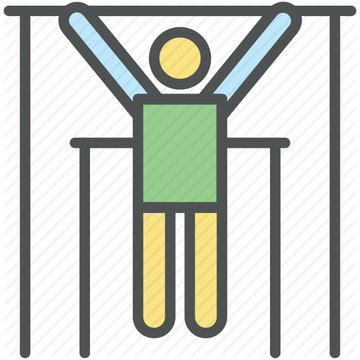 Exercise, Exercise Hang Bar, Gym, Gymnasium, Gymnast, Uneven Bars Icon