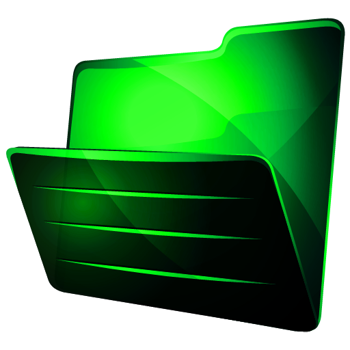Green Folder Pack Rocket Doc Icons Green Und Packing
