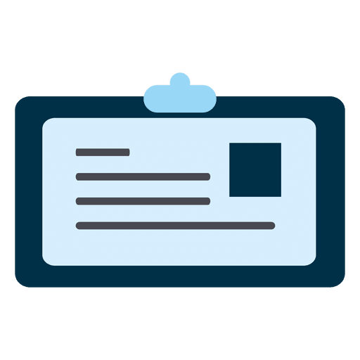 Identity Card Square Icon